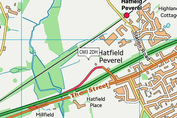 CM3 2DH map - OS VectorMap District (Ordnance Survey) CM3 2DH map - OS VectorMap District (Ordnance Survey)