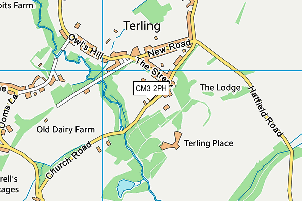 CM3 2PH map - OS VectorMap District (Ordnance Survey) CM3 2PH map - OS VectorMap District (Ordnance Survey)