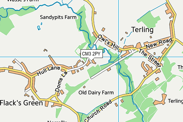 CM3 2PY map - OS VectorMap District (Ordnance Survey) CM3 2PY map - OS VectorMap District (Ordnance Survey)