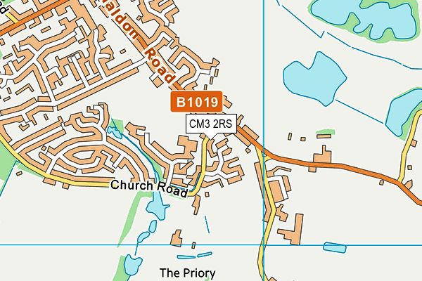 CM3 2RS map - OS VectorMap District (Ordnance Survey) CM3 2RS map - OS VectorMap District (Ordnance Survey)