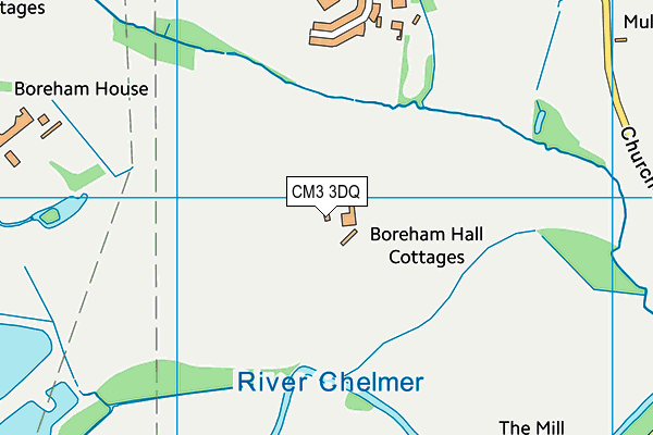 CM3 3DQ map - OS VectorMap District (Ordnance Survey) CM3 3DQ map - OS VectorMap District (Ordnance Survey)