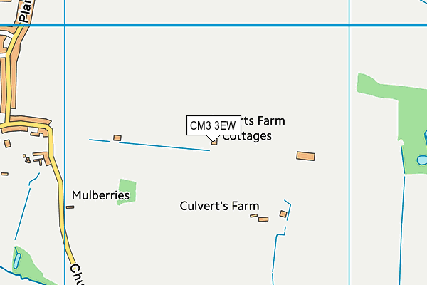 CM3 3EW map - OS VectorMap District (Ordnance Survey) CM3 3EW map - OS VectorMap District (Ordnance Survey)