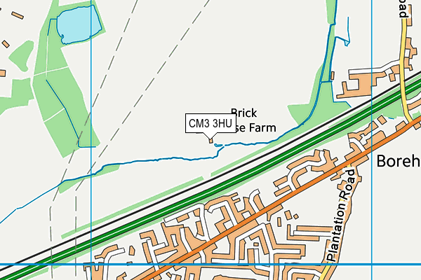 CM3 3HU map - OS VectorMap District (Ordnance Survey) CM3 3HU map - OS VectorMap District (Ordnance Survey)