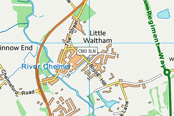 CM3 3LN map - OS VectorMap District (Ordnance Survey) CM3 3LN map - OS VectorMap District (Ordnance Survey)