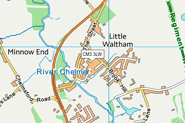 CM3 3LW map - OS VectorMap District (Ordnance Survey) CM3 3LW map - OS VectorMap District (Ordnance Survey)