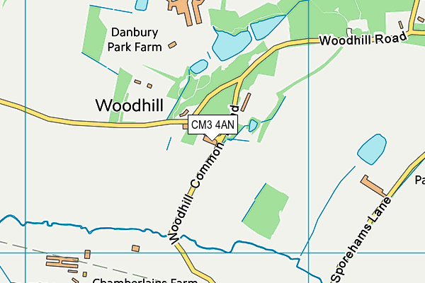 CM3 4AN map - OS VectorMap District (Ordnance Survey) CM3 4AN map - OS VectorMap District (Ordnance Survey)
