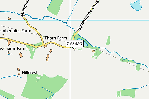 CM3 4AQ map - OS VectorMap District (Ordnance Survey) CM3 4AQ map - OS VectorMap District (Ordnance Survey)