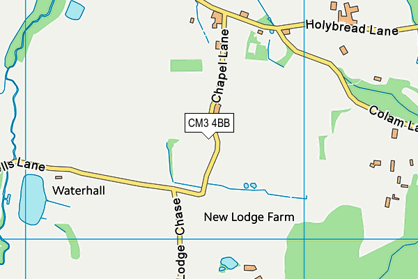 CM3 4BB map - OS VectorMap District (Ordnance Survey) CM3 4BB map - OS VectorMap District (Ordnance Survey)