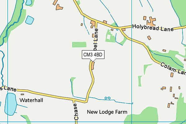 CM3 4BD map - OS VectorMap District (Ordnance Survey) CM3 4BD map - OS VectorMap District (Ordnance Survey)
