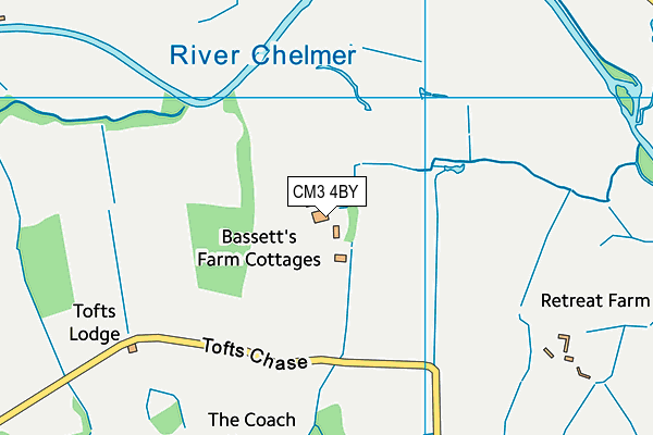 CM3 4BY map - OS VectorMap District (Ordnance Survey) CM3 4BY map - OS VectorMap District (Ordnance Survey)