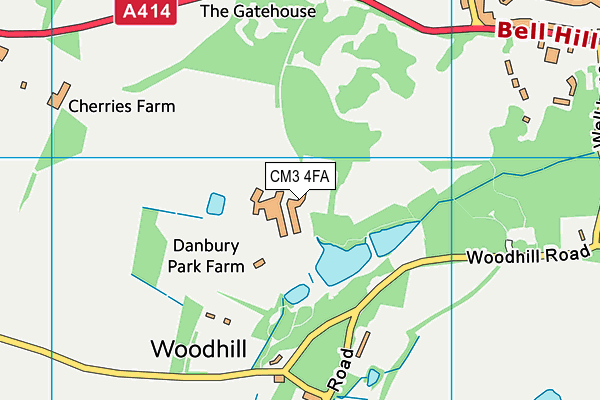 CM3 4FA map - OS VectorMap District (Ordnance Survey) CM3 4FA map - OS VectorMap District (Ordnance Survey)