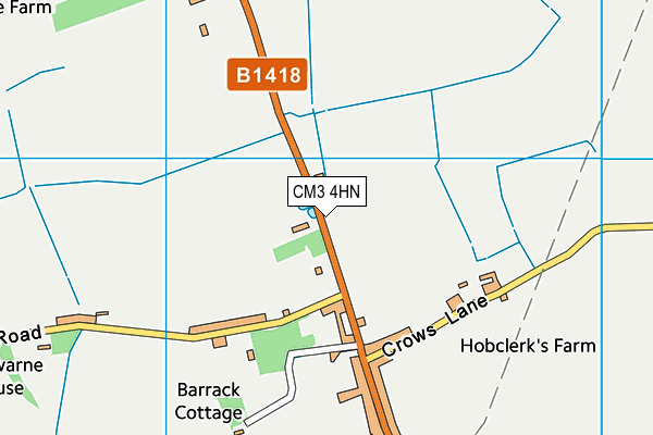 CM3 4HN map - OS VectorMap District (Ordnance Survey) CM3 4HN map - OS VectorMap District (Ordnance Survey)
