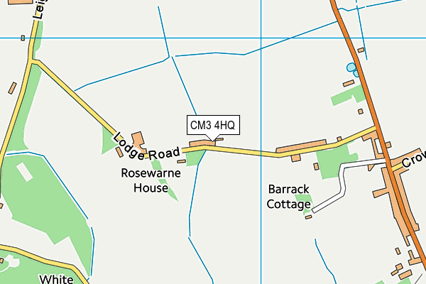 CM3 4HQ map - OS VectorMap District (Ordnance Survey) CM3 4HQ map - OS VectorMap District (Ordnance Survey)