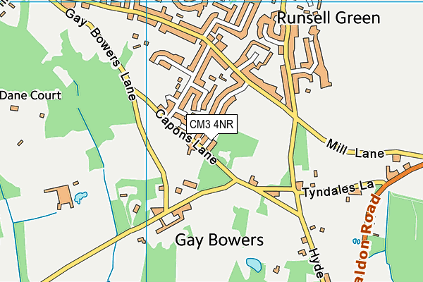 CM3 4NR map - OS VectorMap District (Ordnance Survey) CM3 4NR map - OS VectorMap District (Ordnance Survey)