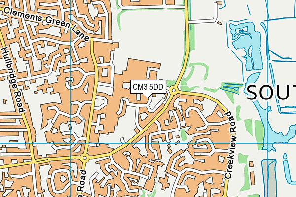 CM3 5DD map - OS VectorMap District (Ordnance Survey) CM3 5DD map - OS VectorMap District (Ordnance Survey)