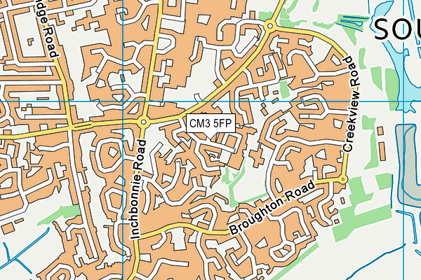 CM3 5FP map - OS VectorMap District (Ordnance Survey) CM3 5FP map - OS VectorMap District (Ordnance Survey)