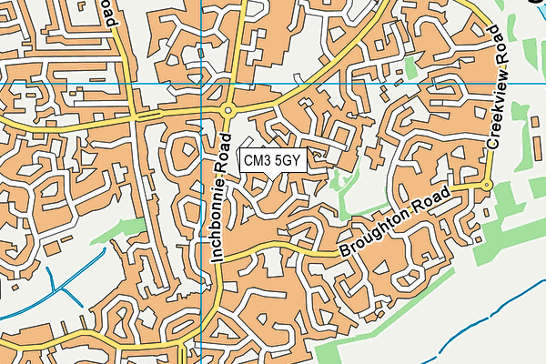CM3 5GY map - OS VectorMap District (Ordnance Survey) CM3 5GY map - OS VectorMap District (Ordnance Survey)