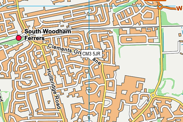 CM3 5JR map - OS VectorMap District (Ordnance Survey) CM3 5JR map - OS VectorMap District (Ordnance Survey)