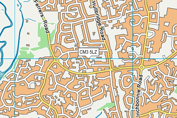 CM3 5LZ map - OS VectorMap District (Ordnance Survey) CM3 5LZ map - OS VectorMap District (Ordnance Survey)