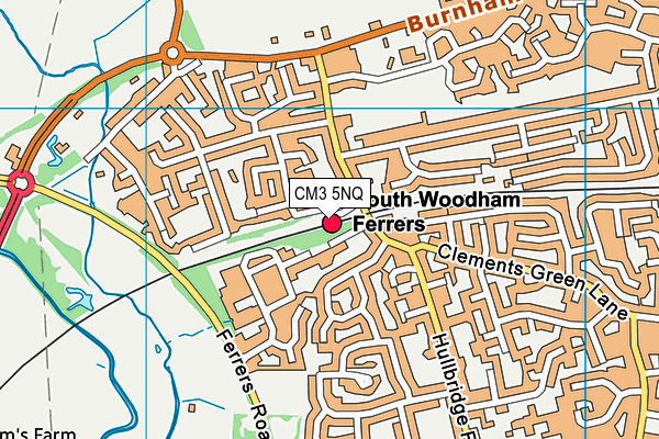 CM3 5NQ map - OS VectorMap District (Ordnance Survey) CM3 5NQ map - OS VectorMap District (Ordnance Survey)