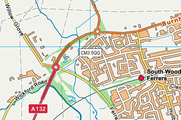 CM3 5QG map - OS VectorMap District (Ordnance Survey) CM3 5QG map - OS VectorMap District (Ordnance Survey)