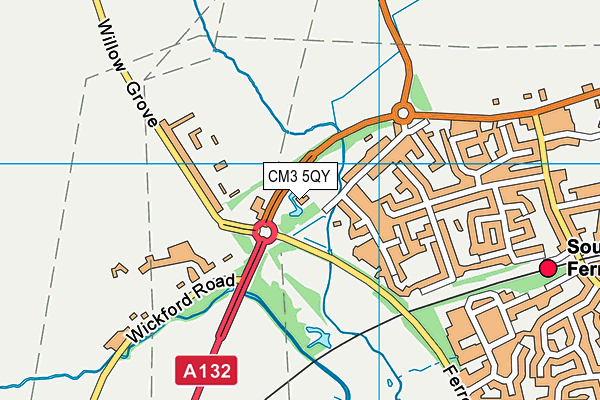 CM3 5QY map - OS VectorMap District (Ordnance Survey) CM3 5QY map - OS VectorMap District (Ordnance Survey)