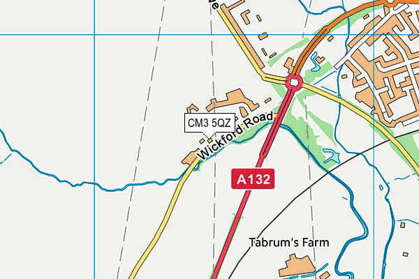 CM3 5QZ map - OS VectorMap District (Ordnance Survey) CM3 5QZ map - OS VectorMap District (Ordnance Survey)