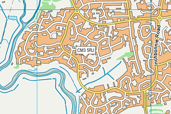 CM3 5RJ map - OS VectorMap District (Ordnance Survey) CM3 5RJ map - OS VectorMap District (Ordnance Survey)