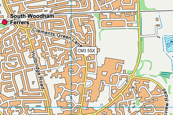 CM3 5SX map - OS VectorMap District (Ordnance Survey) CM3 5SX map - OS VectorMap District (Ordnance Survey)