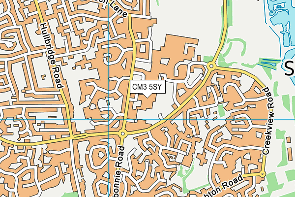 CM3 5SY map - OS VectorMap District (Ordnance Survey) CM3 5SY map - OS VectorMap District (Ordnance Survey)