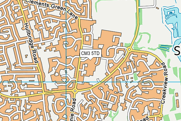 CM3 5TD map - OS VectorMap District (Ordnance Survey) CM3 5TD map - OS VectorMap District (Ordnance Survey)