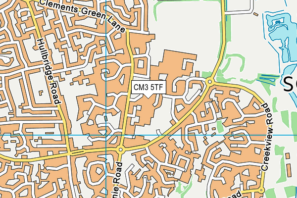 CM3 5TF map - OS VectorMap District (Ordnance Survey) CM3 5TF map - OS VectorMap District (Ordnance Survey)