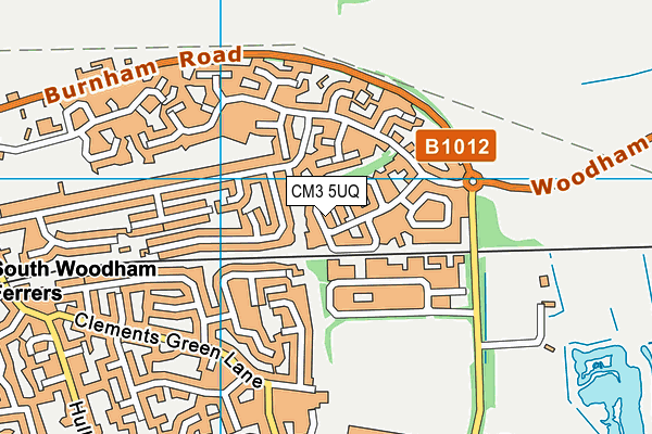CM3 5UQ map - OS VectorMap District (Ordnance Survey) CM3 5UQ map - OS VectorMap District (Ordnance Survey)