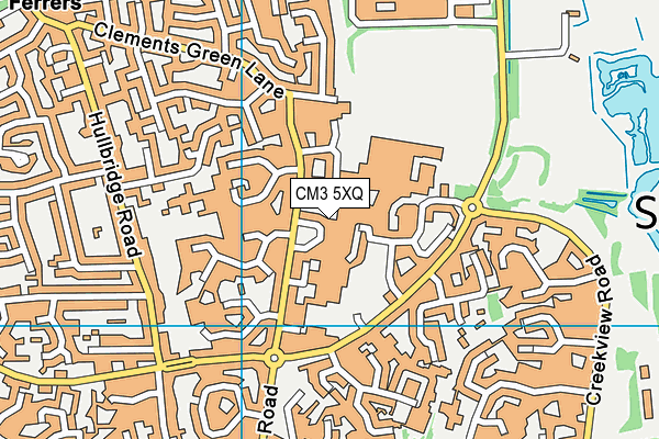 CM3 5XQ map - OS VectorMap District (Ordnance Survey) CM3 5XQ map - OS VectorMap District (Ordnance Survey)