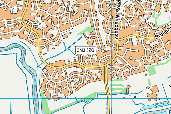 CM3 5ZG map - OS VectorMap District (Ordnance Survey) CM3 5ZG map - OS VectorMap District (Ordnance Survey)