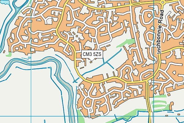 CM3 5ZS map - OS VectorMap District (Ordnance Survey) CM3 5ZS map - OS VectorMap District (Ordnance Survey)