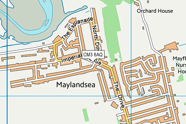 CM3 6AQ map - OS VectorMap District (Ordnance Survey) CM3 6AQ map - OS VectorMap District (Ordnance Survey)