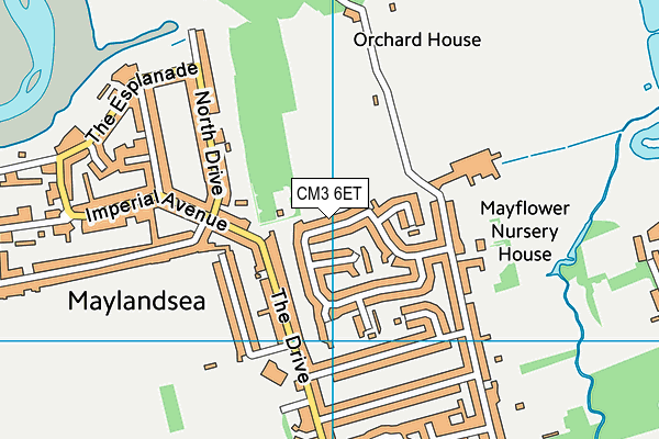 CM3 6ET map - OS VectorMap District (Ordnance Survey) CM3 6ET map - OS VectorMap District (Ordnance Survey)