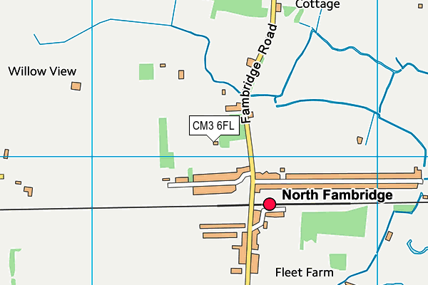 CM3 6FL map - OS VectorMap District (Ordnance Survey) CM3 6FL map - OS VectorMap District (Ordnance Survey)
