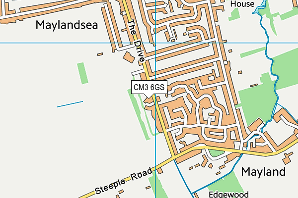 CM3 6GS map - OS VectorMap District (Ordnance Survey) CM3 6GS map - OS VectorMap District (Ordnance Survey)