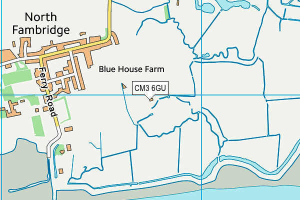 CM3 6GU map - OS VectorMap District (Ordnance Survey) CM3 6GU map - OS VectorMap District (Ordnance Survey)