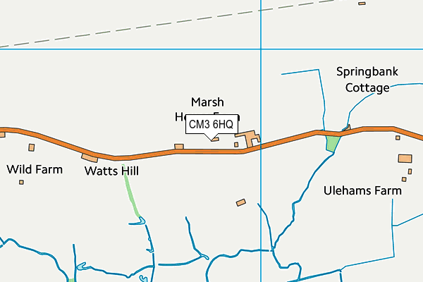 CM3 6HQ map - OS VectorMap District (Ordnance Survey) CM3 6HQ map - OS VectorMap District (Ordnance Survey)