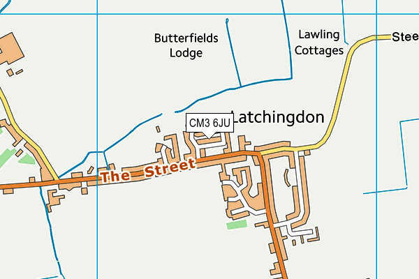 CM3 6JU map - OS VectorMap District (Ordnance Survey) CM3 6JU map - OS VectorMap District (Ordnance Survey)