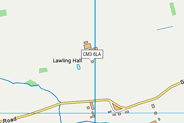 CM3 6LA map - OS VectorMap District (Ordnance Survey)