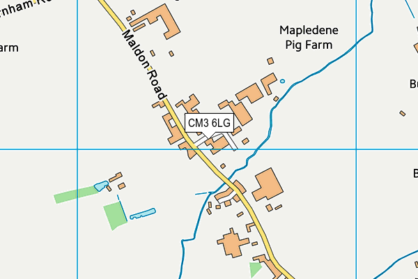 CM3 6LG map - OS VectorMap District (Ordnance Survey) CM3 6LG map - OS VectorMap District (Ordnance Survey)