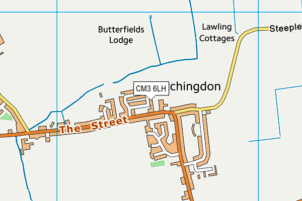 CM3 6LH map - OS VectorMap District (Ordnance Survey) CM3 6LH map - OS VectorMap District (Ordnance Survey)