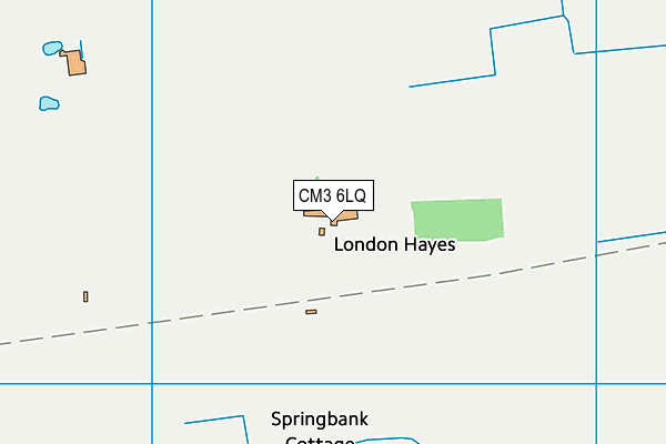 CM3 6LQ map - OS VectorMap District (Ordnance Survey) CM3 6LQ map - OS VectorMap District (Ordnance Survey)