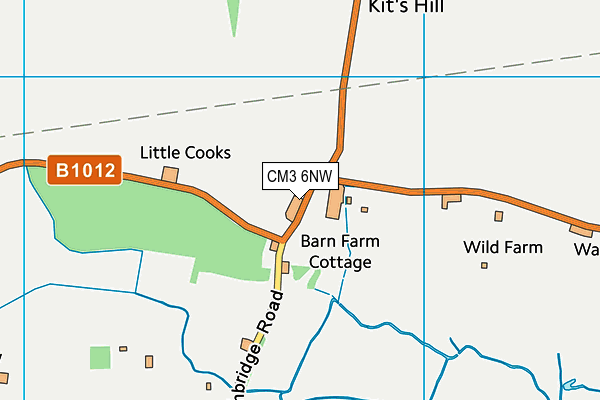 CM3 6NW map - OS VectorMap District (Ordnance Survey) CM3 6NW map - OS VectorMap District (Ordnance Survey)