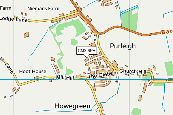 CM3 6PH map - OS VectorMap District (Ordnance Survey) CM3 6PH map - OS VectorMap District (Ordnance Survey)