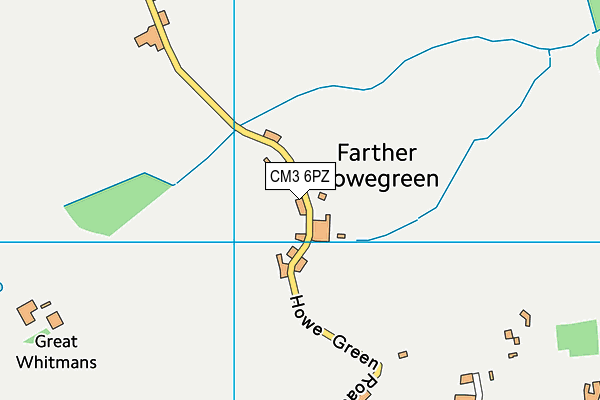 CM3 6PZ map - OS VectorMap District (Ordnance Survey) CM3 6PZ map - OS VectorMap District (Ordnance Survey)
